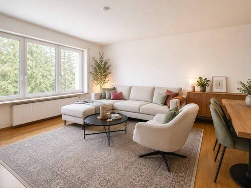 Wohnzimmer - Etagenwohnung mit 91,60 m&sup2; in Gröbenzell zur Miete