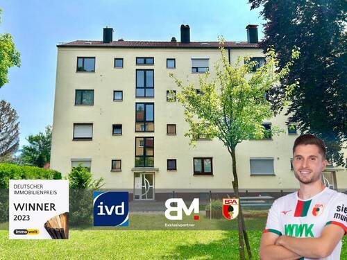 Titelbild - In Kürze frei: Geräumige 2,5-Zimmer-Wohnung in Haunstetten - 2021 umfassend modernisiert