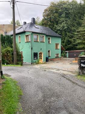 Vorderansicht - Wohnhaus mit Gewerbeanteil in Schwarzenberg