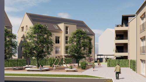 Ansicht - Attraktive 2-Zi.-Wohnung im EG mit Terrasse