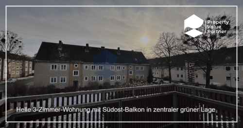 Titel - Helle 3-Zimmer-Wohnung mit Südost-Balkon
