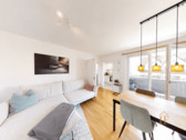 Wohnzimmer - Modernes Wohnen zwischen Stadt und Grünblick