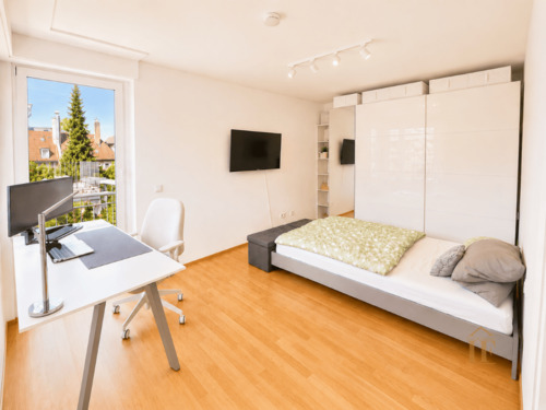 Schlafzimmer - Etagenwohnung mit 56,00 m&sup2; in München zum Kaufen