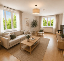 Bezugsfreie Wohnung mit Balkon und Blick ins Grüne - München Bogenhausen