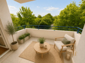 Balkon visualisiert - 2 Zimmer Etagenwohnung zum Kaufen in München