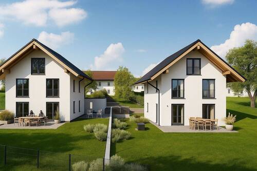 Ansicht Süd - 6 Zimmer Einfamilienhaus in Waakirchen