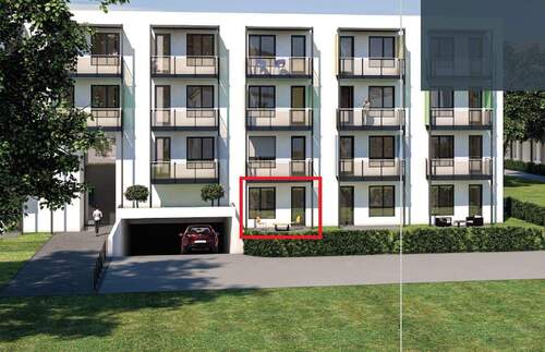 Bild 1 - Terrassen-Apartment mit u. Einbauküche ab 01.03.2026 zu vermieten