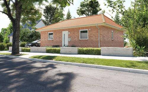 BG78 - Straßenansicht - Bungalow mit 77,00 m² in Nägelstedt zum Kaufen