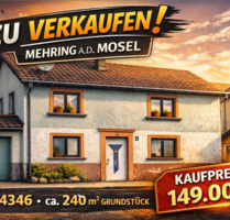 Mehring a.d. Mosel - Handwerker aufgepasst - zentral gelegenes DoppelhausReiheneckhaus mit Ausbaupotential