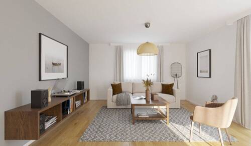 Helles und freundliches Wohnzimmer - 