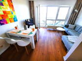Blick vom Bett - 1 Zimmer Etagenwohnung in Hamburg