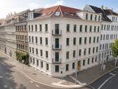 Hausfront - Etagenwohnung mit 81,40 m&sup2; in Leipzig zur Miete