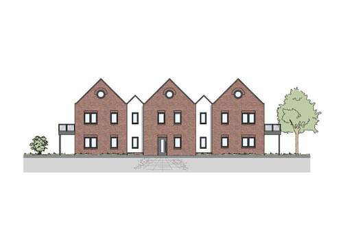 Ansicht - Modern und energieeffizient! Gemütliche Eigentumswohnung mit Terrasse Neubau Mehrfamilienhaus KFW 40