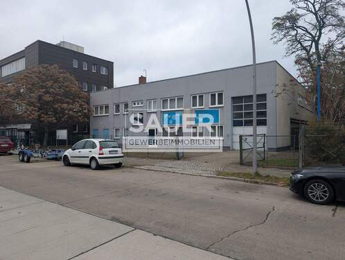 Außenansicht - 934 m² Senats-Erbbaurecht mit 414 m² Hallenfläche und 173 m² Bürokopfbau nahe A100A113 *2990*