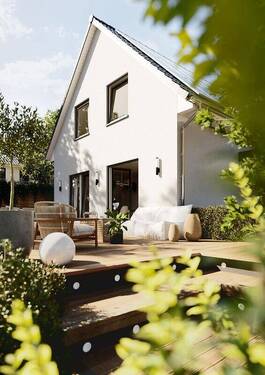 RW 90 - Gartenansicht - 4 Zimmer Einfamilienhaus in Großobringen