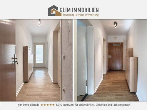 Flur - 2 Zimmer Etagenwohnung zur Miete in Krefeld