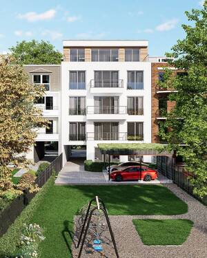 Gartenansicht - 3 Zimmer Etagenwohnung zum Kaufen in Bonn