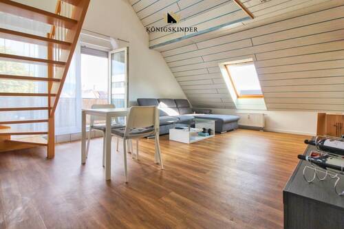 Wohnzimmer- Maisonnette Wohnung - 