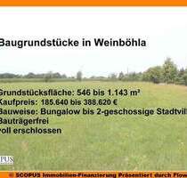 Verfügbare Baugrundstücke (546 bis 1.143 m²) für Ihr Traumhaus in ruhiger, grüner Lage von Weinböhla