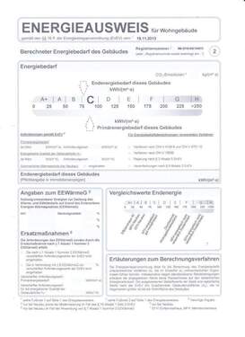 Energieausweis 2018 - 4 Zimmer Etagenwohnung in Milmersdorf / Uckermark (Nähe Templin)