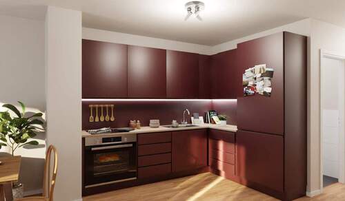 Die offene Wohnküche lädt zum gemeinsamen Kochen e - 4 Zimmer Doppelhaushälfte in Bottrop