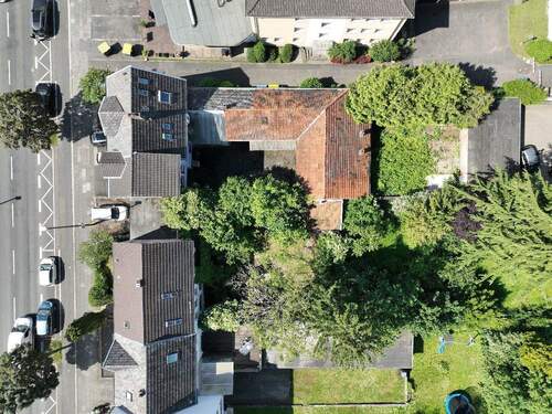 Luftaufnahme Draufsicht - Grundstück in Bonn