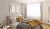 Helles und komfortables Schlafzimmer - Etagenwohnung mit 66,40 m² in Köln-Weidenpesch zum Kaufen