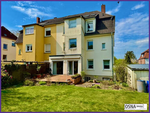 Gebäude Gartenansicht - Etagenwohnung mit 81,00 m&sup2; in Osnabrück zum Kaufen