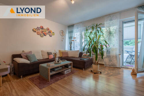 Wohnzimmer - Ruhig gelegene 2-Zimmer-Wohnung in Dortmund Schüren, mit Garage und Balkon!