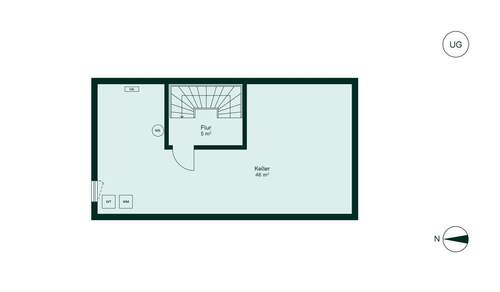 Zusätzlicher Stauraum im Untergeschoss - 