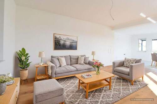 Wohnbereich KI - 3 Zimmer Etagenwohnung zum Kaufen in Limburgerhof