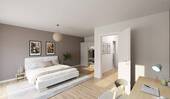 Helles und komfortables Schlafzimmer - 