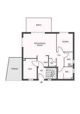 Erdgeschoss - 3 Zimmer Etagenwohnung in Ennepetal