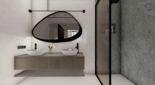 Modernes Badezimmer mit hochwertigen Armaturen - 