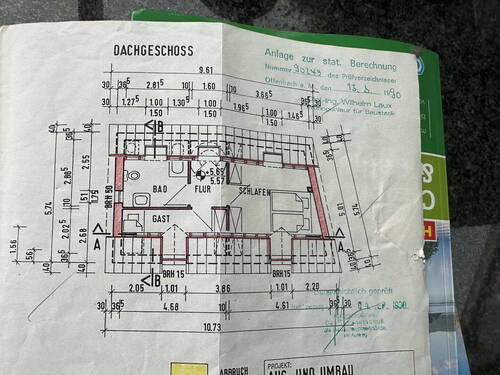 Dachgeschoss - Einfamilienhaus mit 80,00 m&sup2; in Grävenwiesbach zur Miete