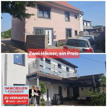 2 Häuser unterteilt in EG und OG Whg. - 2 Häuser aufgeteilt in EG und OG Wohnungen, Ausbaureserve im DG, Stellplatz, Ottweiler Altstadt