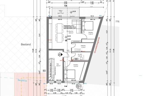 OG - Etagenwohnung mit 70,90 m² in Überherrn / Felsberg zur Miete
