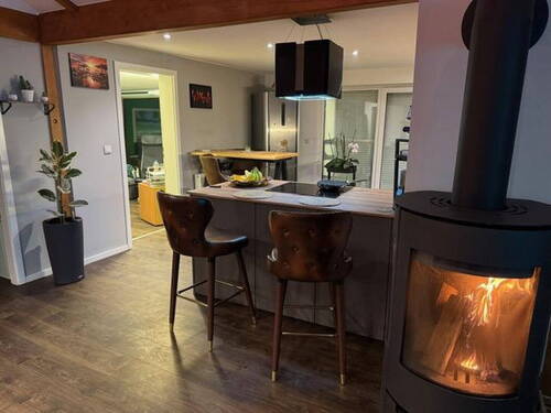 Küchenansicht vom Kamin - 