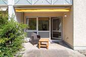Terrasse mit Markise - Zentrale 3-Zimmer Gartenwohnung
