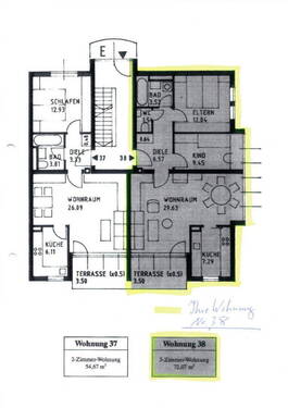 Rechte Wohnung - 