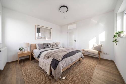 SCHLAFZIMMER (Beispieleinrichtung) - GEBORGENHEIT STATT ALLTAGSTRUBEL! - Ihre 3-Zimmer-Wohnung mit Balkon