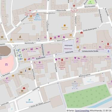 Mikro-Ansicht - Etagenwohnung mit 52,00 m&sup2; in Köthen (Anhalt) zur Miete