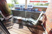 Witterungsgeschützte Loggia - 2 Zimmer Etagenwohnung in Buchholz