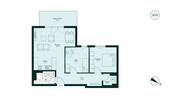 Moderner und komfortabler Grundriss der Eigentumsw - 