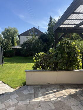 Blick in den Garten - 5 Zimmer Einfamilienhaus in Maisach