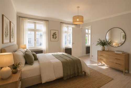 Schlafzimmer - 2 Zimmer Etagenwohnung zum Kaufen in Berlin
