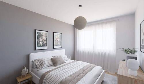 Helles und komfortables Schlafzimmer - 