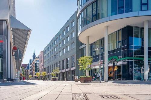 Blick in die Webergasse - Chemnitz City - Ladengeschäft im Industrial Style