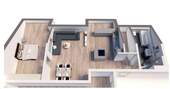Grundriss der Wohnung - 