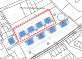 Lageplan "Am Kapellenberg 5-8" - Top-Lage in Saulheim: Zukunftssicher wohnen im KfW-40-QNG-Einfamilienhaus 141 m² PV und WP 2 Stellplätze